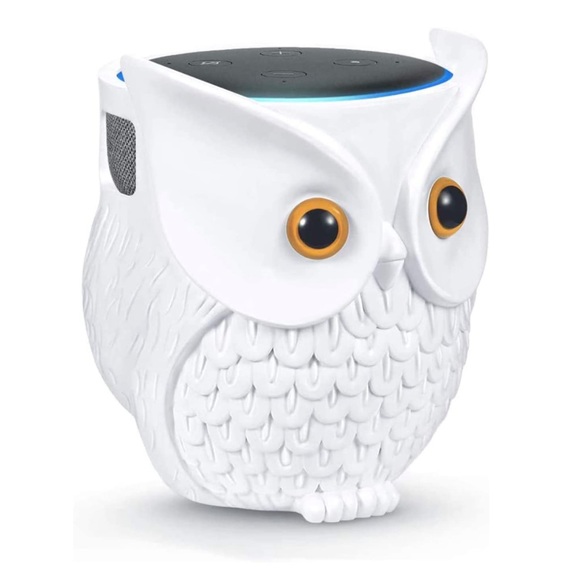 Other Ceramic Owl Statue Figure Amazon Alexa Echo Speaker Stand Mount Display Poshmark